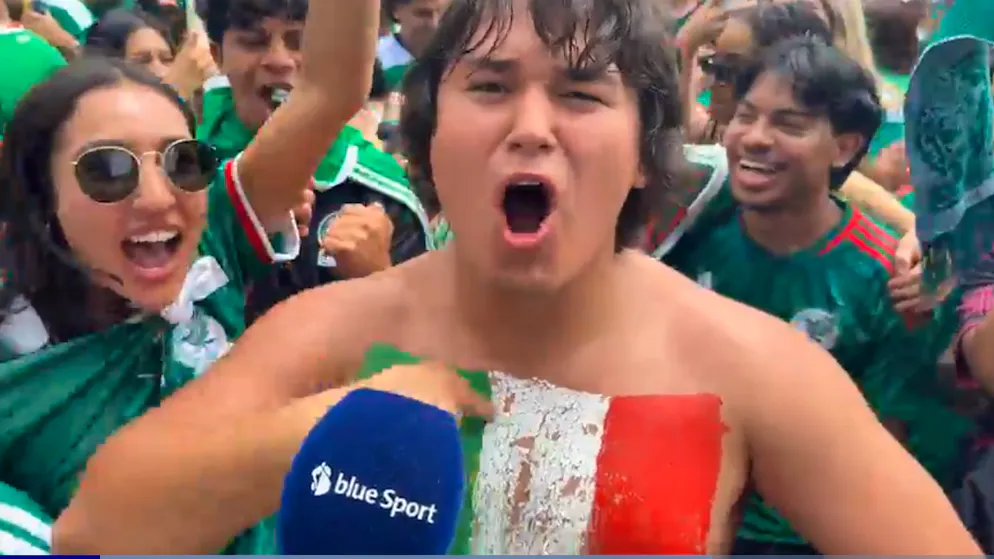 “Aaarrriiiibbbba Mexico”. These Mexico fans went completely wild after the victory