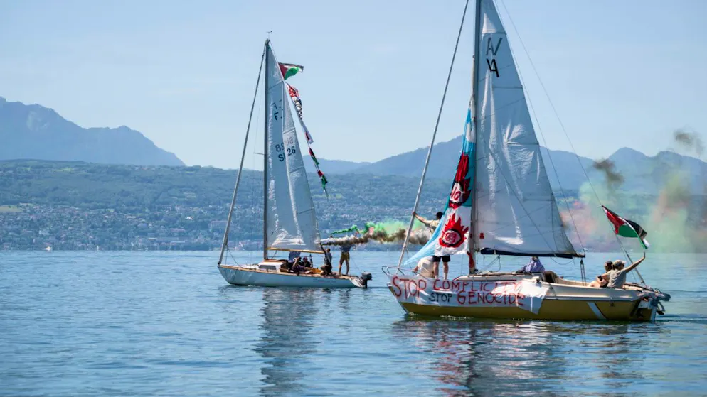 «NoG7». Une flotille pour Gaza sur le Léman