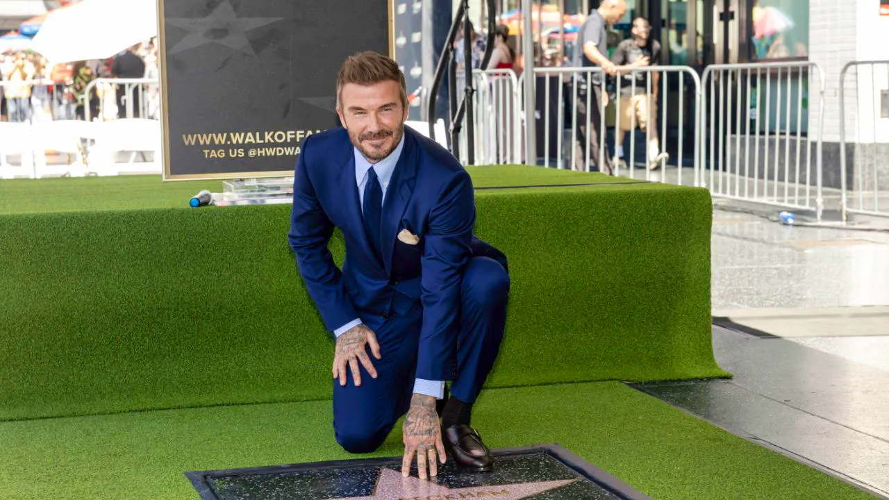 Célébrité. Beckham inaugure son étoile à Hollywood au début du Mondial
