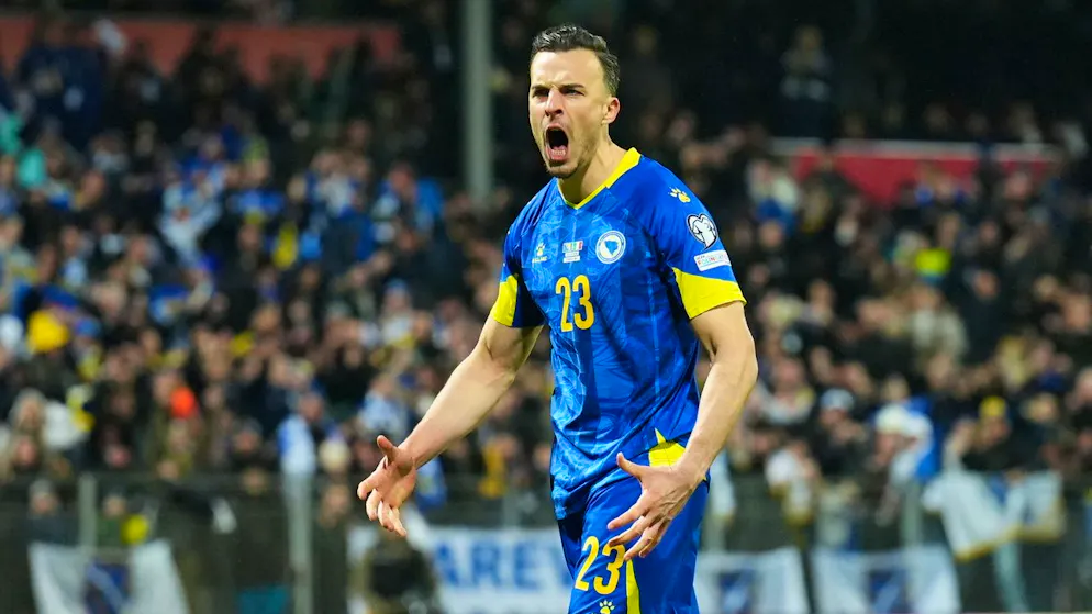 Star striker injured. For the Swiss player in the Bosnian jersey, the match against the Swiss national team is becoming a race against time
