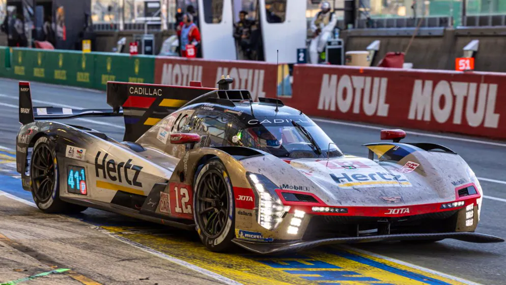 24 Heures du Mans. La Cadillac du Genevois Louis Deletraz en tête, une autre abandonne