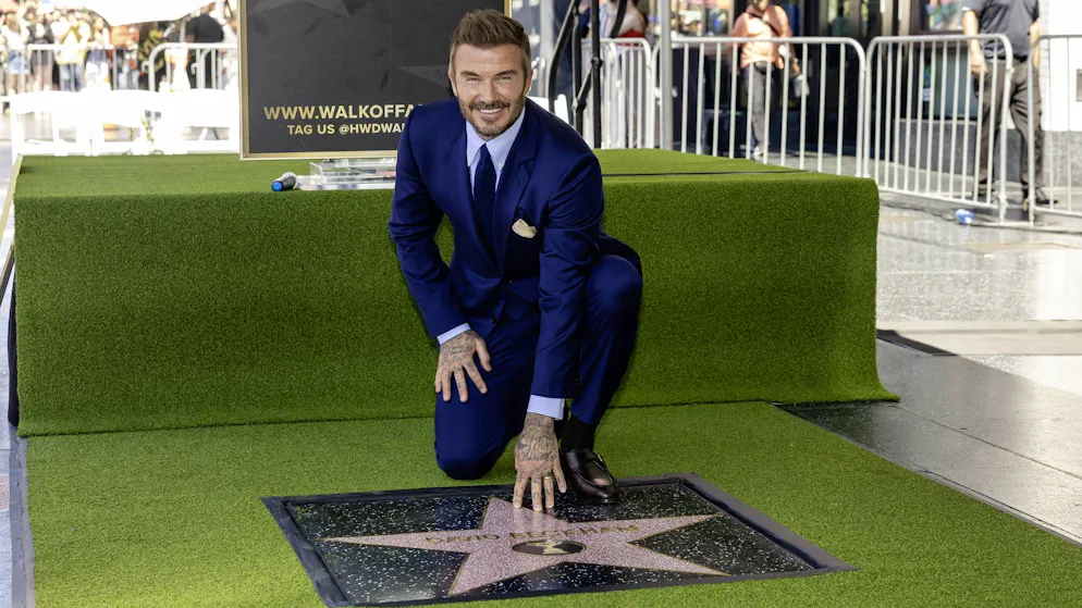 Als erster Fussballer. David Beckham erhält einen Hollywood-Stern – Sohn Brooklyn bleibt der Zeremonie fern