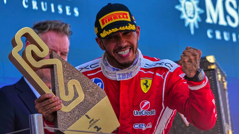 Formula 1. Hamilton's first win in a Ferrari – Championship leader Antonelli fails to score