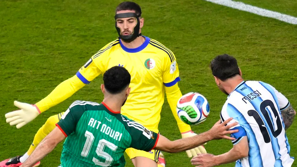 Argentina Defeats Algeria Handily. Messi Scores a Hat Trick—and Zidane's Son Wears a Head Guard