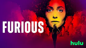 Key Visual zur Dramaserie «Furious. Staffel 1» mit einer jungen Frau in Nahaufnahme vor dunklem Hintergrund.