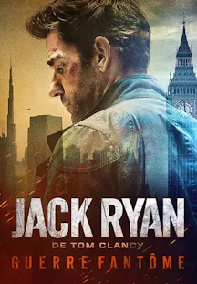 Profil von John Krasinski als Jack Ryan vor Big Ben und Wolkenkratzern.