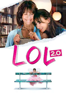 Filmplakat zu «LOL 2.0» mit zwei lachenden Frauen sowie einer jungen Frau auf einer Parkbank.
