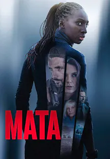 Affiche de «Mata» avec une femme de profil et plusieurs personnages intégrés dans sa silhouette.